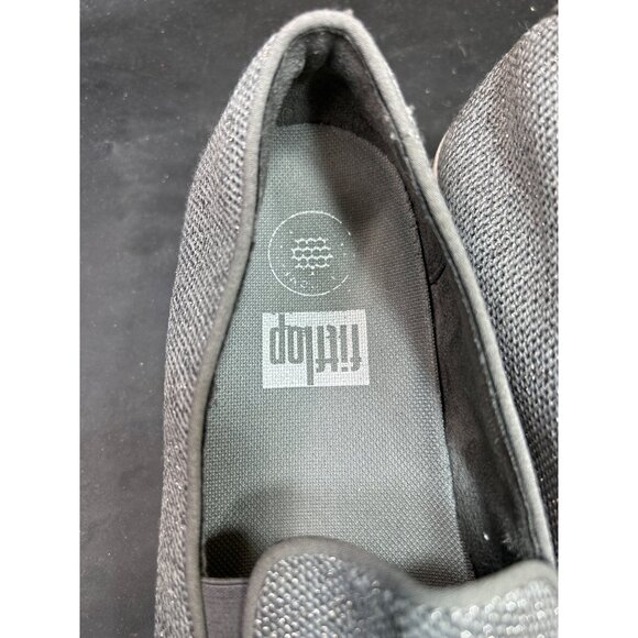 Fitflop Uberknit Slip On Loafers Gray Casual Comfort Shoes - Picture 3 of 7